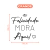 Frase Decorativa em MDF - A Felicidade Mora Aqui - loja online