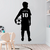 Quadro em MDF - Menino Jogador de Futebol Personalizado