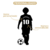 Quadro em MDF - Menino Jogador de Futebol Personalizado na internet
