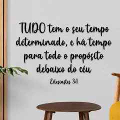 Frase Decorativa em MDF - Eclesiastes 3:1