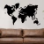 Quadro Decorativo em MDF - Mapa Mundi Detalhado