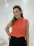 Blusa sem Manga com Bordados - Bruna Ulbrich Store
