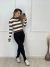 Modal Listrado Manga Longa - Bruna Ulbrich Store