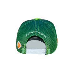 BONÉ "O BEACH VENCEU" | TRUCKER VERDE - Loja do Play