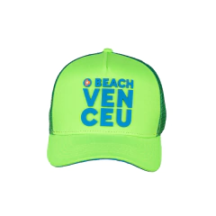 BONÉ "O BEACH VENCEU" | TRUCKER VERDE