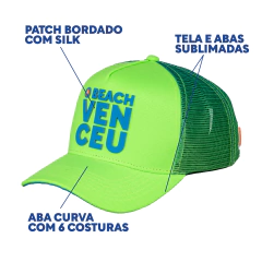 BONÉ "O BEACH VENCEU" | TRUCKER VERDE - comprar online