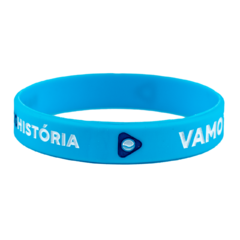 PULSEIRA DE SILICONE VAMO TIME AZUL CLARO - Loja do Play
