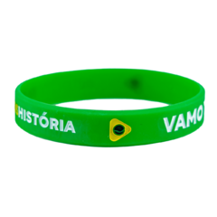 PULSEIRA DE SILICONE VAMO TIME VERDE - Loja do Play