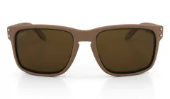 Óculos de Sol HUPI Cougar Armação Marrom Lente Marrom - comprar online