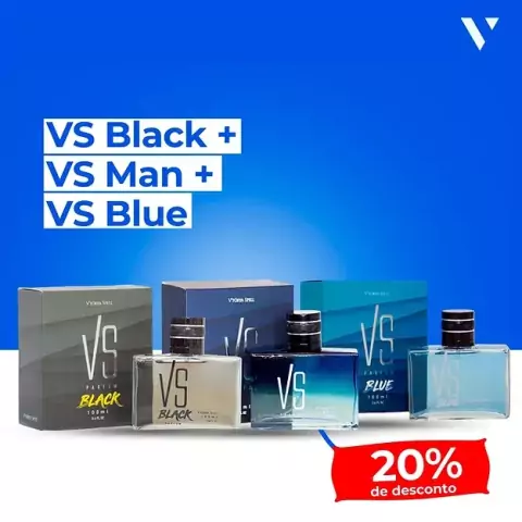 Kit VS Black 100mL + VS Man 100mL + VS Blue 100mL