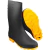 BOTA DE PVC PRETA COM SOLADO AMARELO CANO MÉDIO COM FORRO N44 / 45 70.79.444.500 VONDER - comprar online