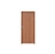 PORTA LISA RETA IMBUIA 72CM COM ABERTURA PARA A DIREITA RODAM