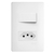 INTERRUPTOR SIMPLES 16A E 1 TOMADA 2P T 20A/250V DISTANCIADOS HABITAT 2101 FAME