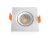 MINI SPOT QUADRADO DE EMBUTIR 3W 3000K LUZ AMARELA OUROLUX - comprar online