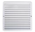 GRADE DE VENTILAÇÃO QUADRADA PARA 25CM X 25CM BRANCA COM TELA ITC