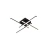 LUSTRE CRISTALL DECCOR TALLIN 20W LUZ AMARELA 3000K PRETO CRISTALLUX