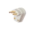PLUGUE 2 PINOS E TERRA MACHO 90GRAUS 10A 250V CINZA 1481 FAME