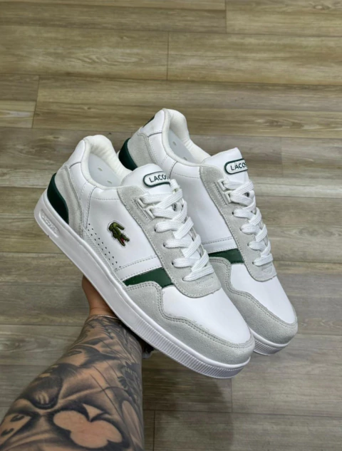 SAPATÊNIS LACOSTE EUROPA - BRANCO - - comprar online