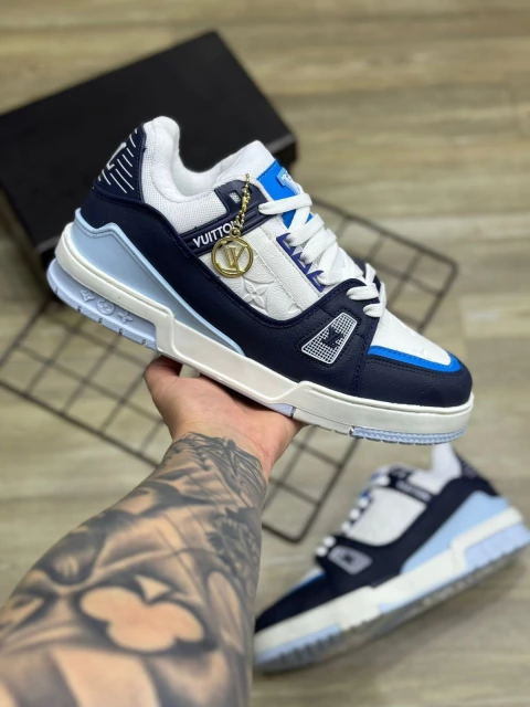 LOUIS VUITTON TRAINER - BRANCO/AZUL - comprar online