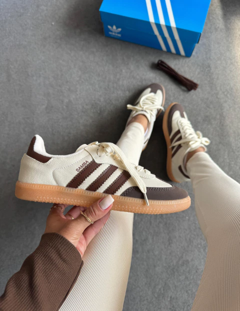 ADIDAS SAMBA OG - OFF/MARROM - comprar online