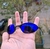 Wire Carbon - Lente Azul Royal Blue - Kit Preto