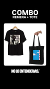 Combo CHARLY Remera Clics + Tote Bag No me dejan - comprar online