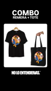 Combo Charly Hippie Remera + Tote Bag - comprar online