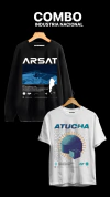 Combo Industria nacional (Buzo negro + remera blanca)