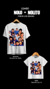 Combo Diegote NOLO/NOLITO (Remera blanca Adultxs + Remera blanca kids)