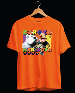 Carozo y Narizota (remera naranja)
