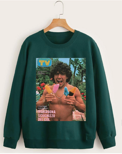 Diego Heladito buzo verde
