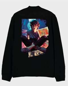 buzo Fanky negro cuello alto
