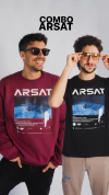 Combo Arsat (Buzo bordo + Remera negra)