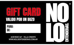 GIFT CARD (valida para 1 buzo) - comprar online