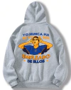 Hoodie gris Romance eterno