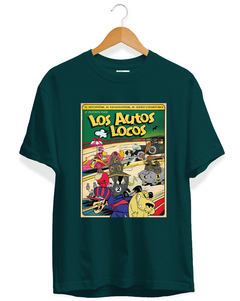 Los Autos Locos (remera verde/bordó)