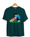 Nace una flor - Remera verde