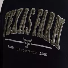 Moletom Texas Farm Preto - Vitrine Da Moda Country