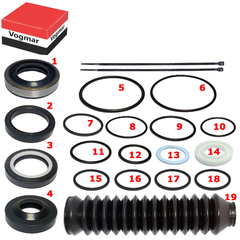Reparo caixa direcao hidraulica Saveiro G2 G3 G4 1996/2008 Caixa marca TRW - comprar online