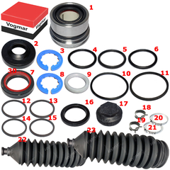 Reparo caixa direcao hidraulica Ecosport 2008/2012 Caixa marca TRW (Cremalheira Ø 23mm) - comprar online