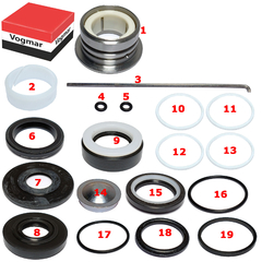 Reparo caixa direcao hidraulica Uno Fiorino 1994/2003 Caixa marca DHB - Cremalheira Ø 25mm - comprar online
