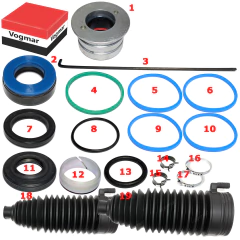 Reparo caixa direcao hidraulica Escort Zetec 1997/2003 Caixa marca Trinter - Cremalheira Ø 22mm na internet