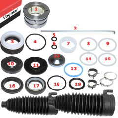 Reparo caixa direcao hidraulica Corsa Classic 2009 Motor VHCE - Caixa marca DHB - Cremalheira Ø 22mm na internet