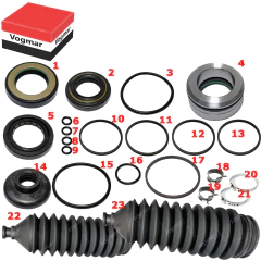 Reparo caixa direcao hidraulica Frontier Motor 2.5 2008/2016 - Vogmar Peças Automotivas