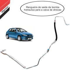 Kit Mangueira direcao hidraulica Peugeot 206 1.4 e 1.6 16V 2001/2010 - comprar online