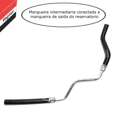 Mangueira retorno direcao hidraulica Uno (Modelo Novo) 2011/2016 - Lado Reservatorio - comprar online