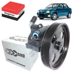 Bomba direcao hidraulica Corsa Classic 2009 Motor VHC - Com Ar Condicionado