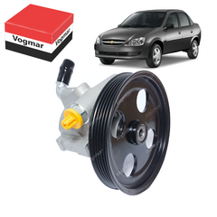 Bomba direcao hidraulica Corsa Classic 2009 Motor VHCE Com Ar Condicionado