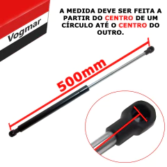 Par Amortecedor Capo do Motor Bora 2000/2005 - comprar online