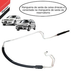 Mangueira retorno direcao hidraulica Zafira 2005/2012